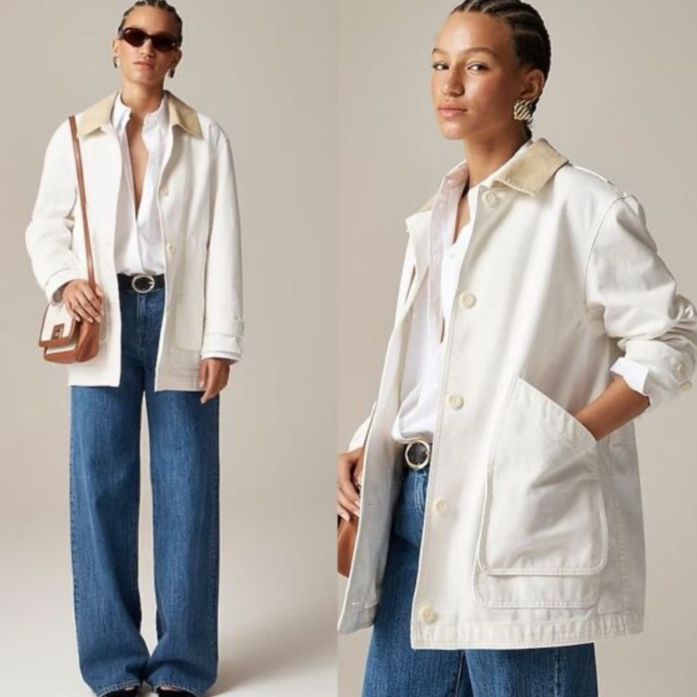 J. Crew Cream Utility Jacket